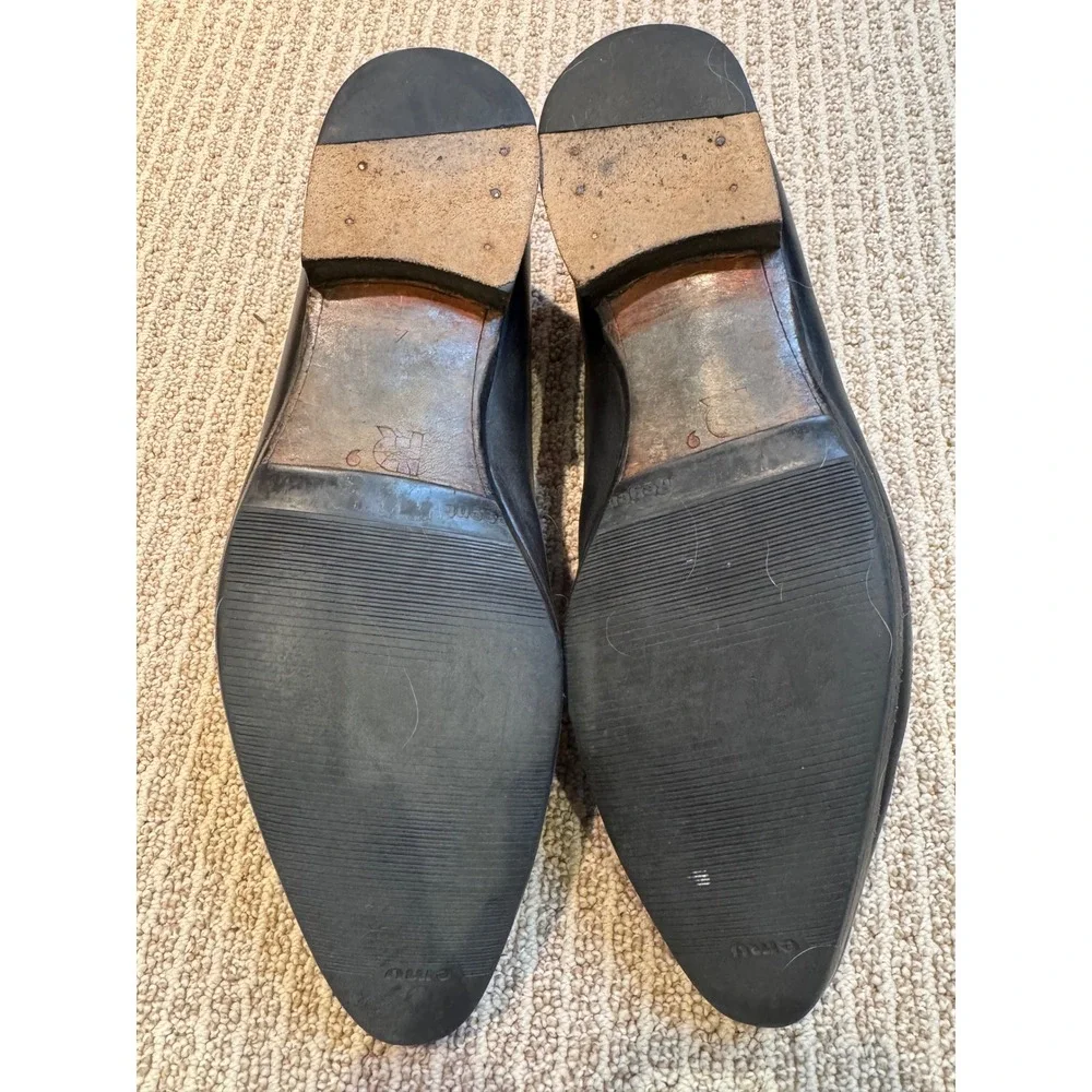 Rudy's Paris black Leather Cap Toe Oxford Dress Shoes Lace Up Formal Business‎